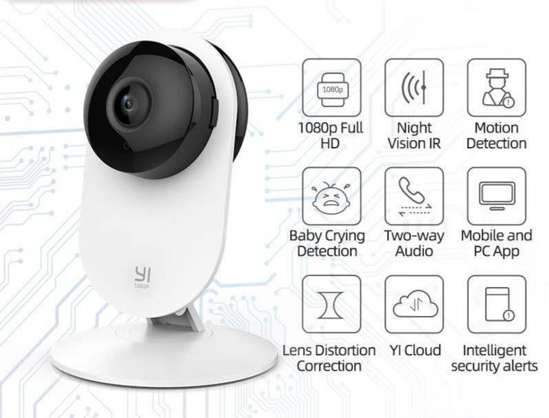 1080p WiFi Home Camera Wireless IP Security Surveillance System (US/EU Edition) AI Human detection nanny monitor Night vision