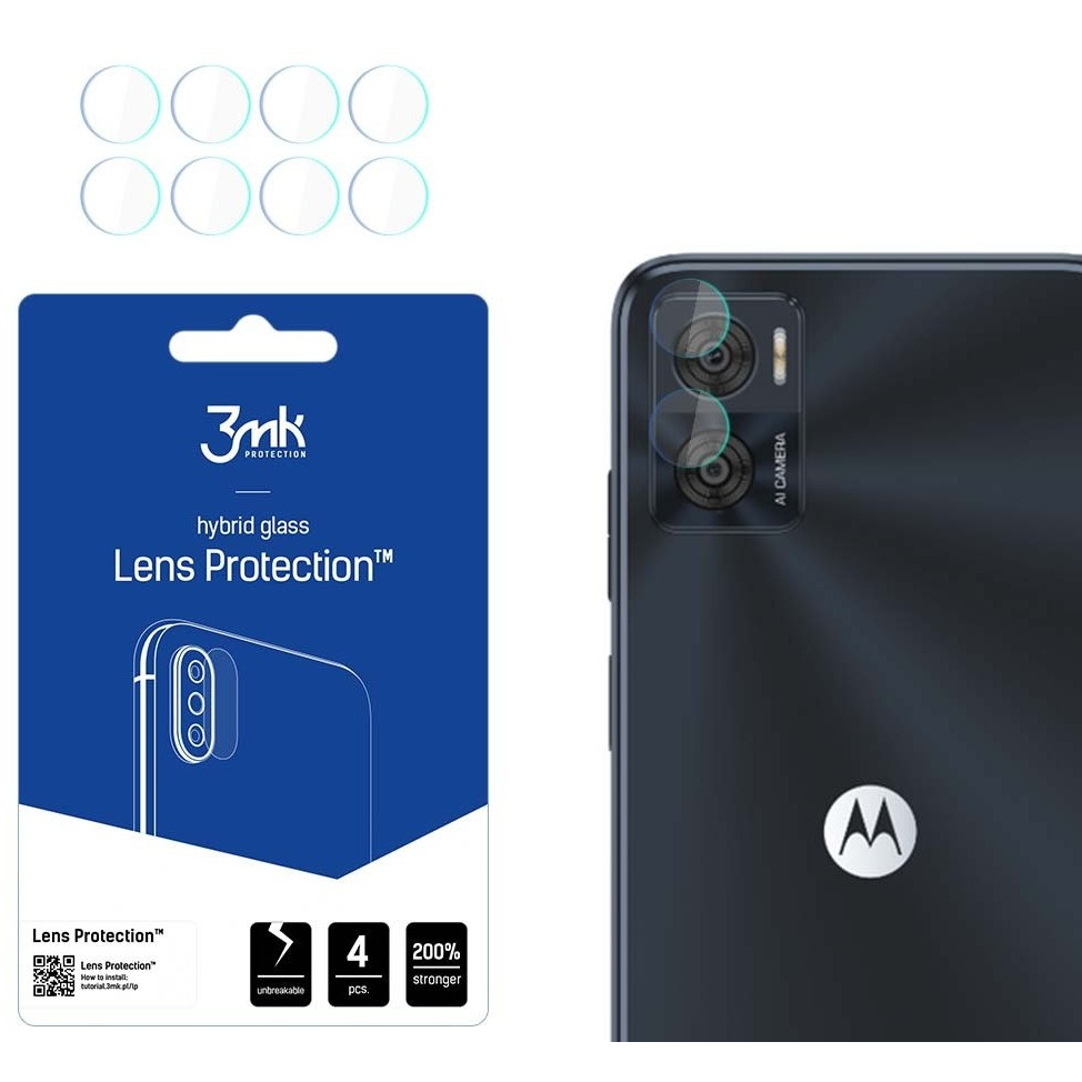 3mk Motorola Moto E22 kamera védő üveg (4db) (5903108495127)