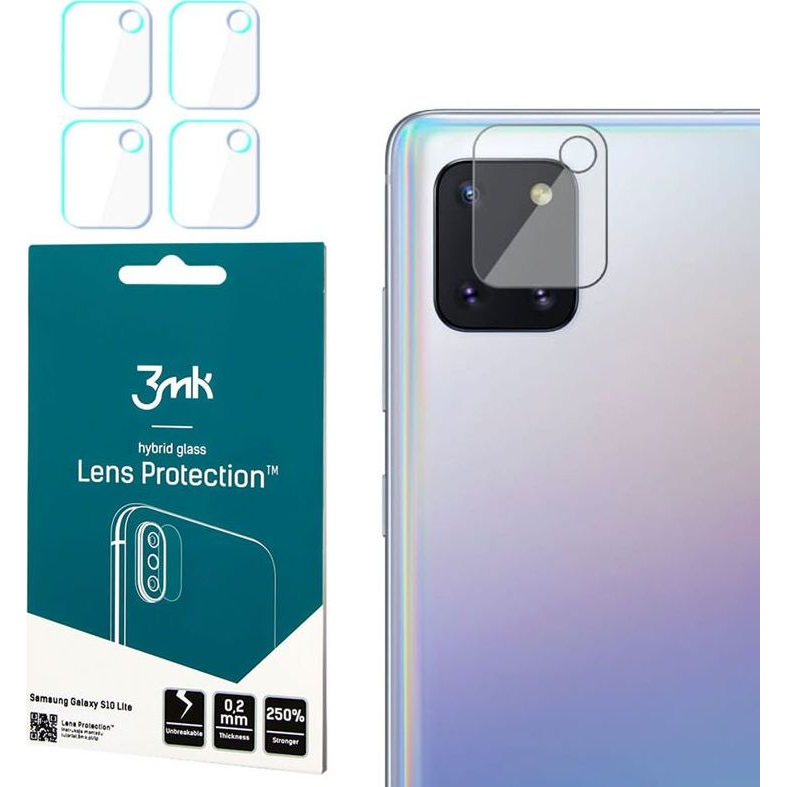 3MK Szkło na kamerę obiektyw 3mk Hybrid Glass x4 do Samsung Galaxy Note 10 Lite uniwersalny (5903108228473)