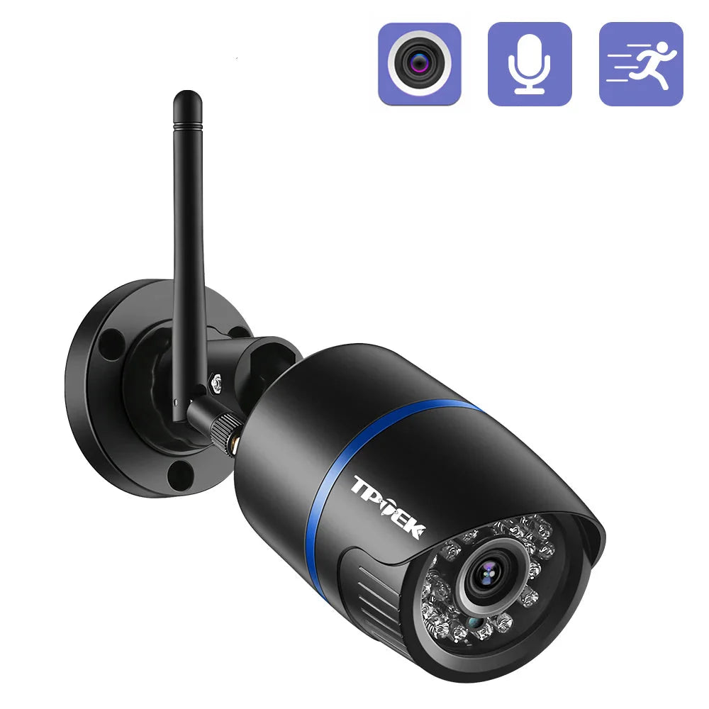 NNEOBA 4MP WiFi Wired Outdoor IP Security Camera