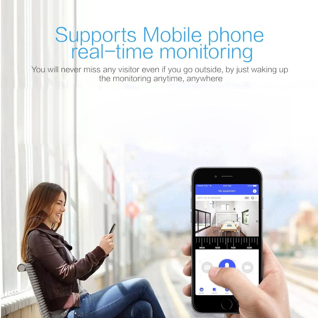 NNEIDS Waterproof Wifi Door Camera With Night Vision - 1080P