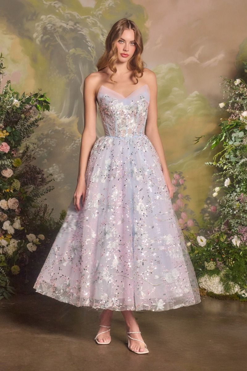 Floral A-Line Gown-0
