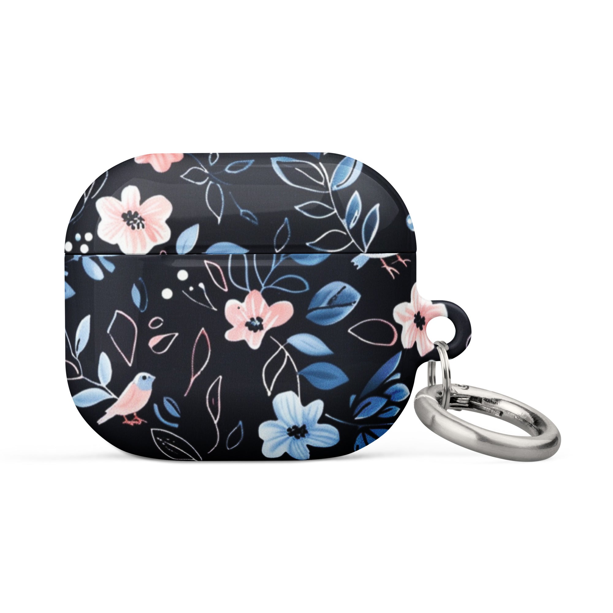 Blue Flowers Case for AirPods