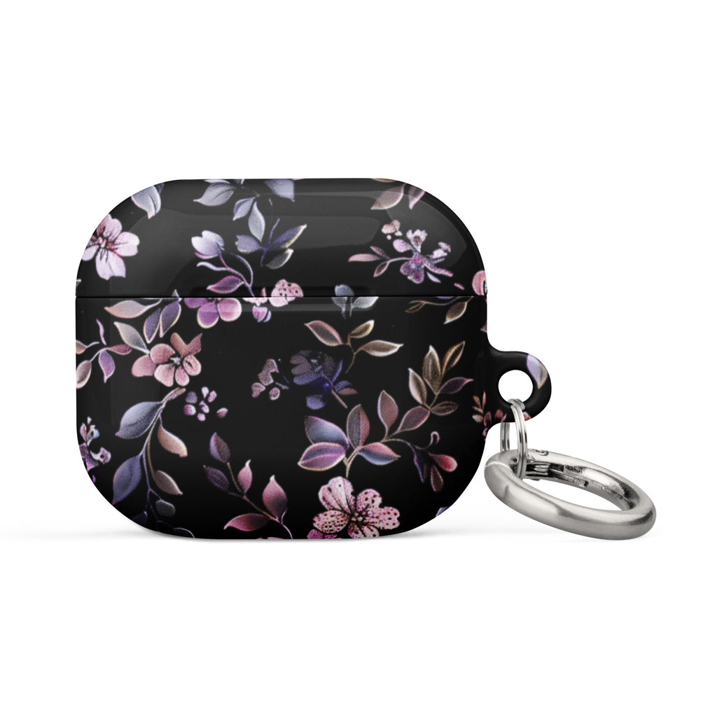 Black Floral Case for AirPods-7
