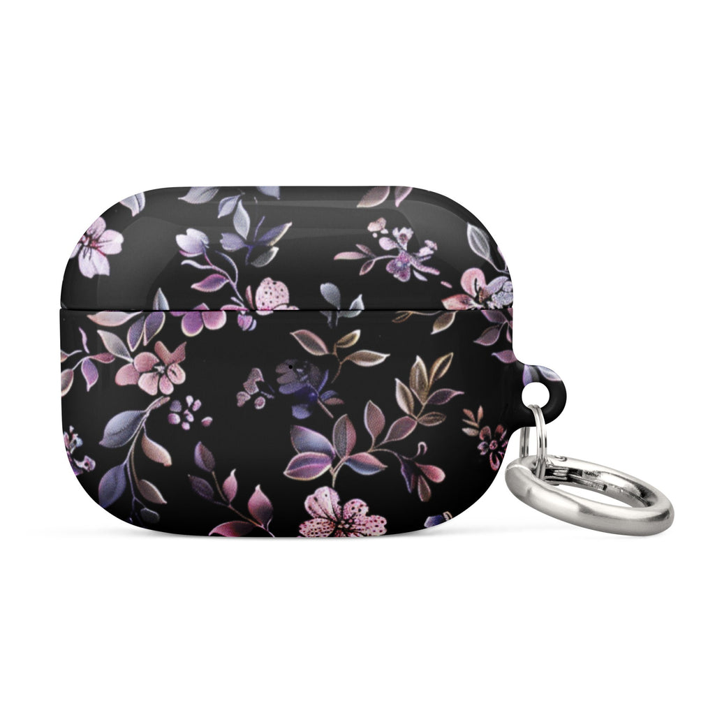 Black Floral Case for AirPods-5