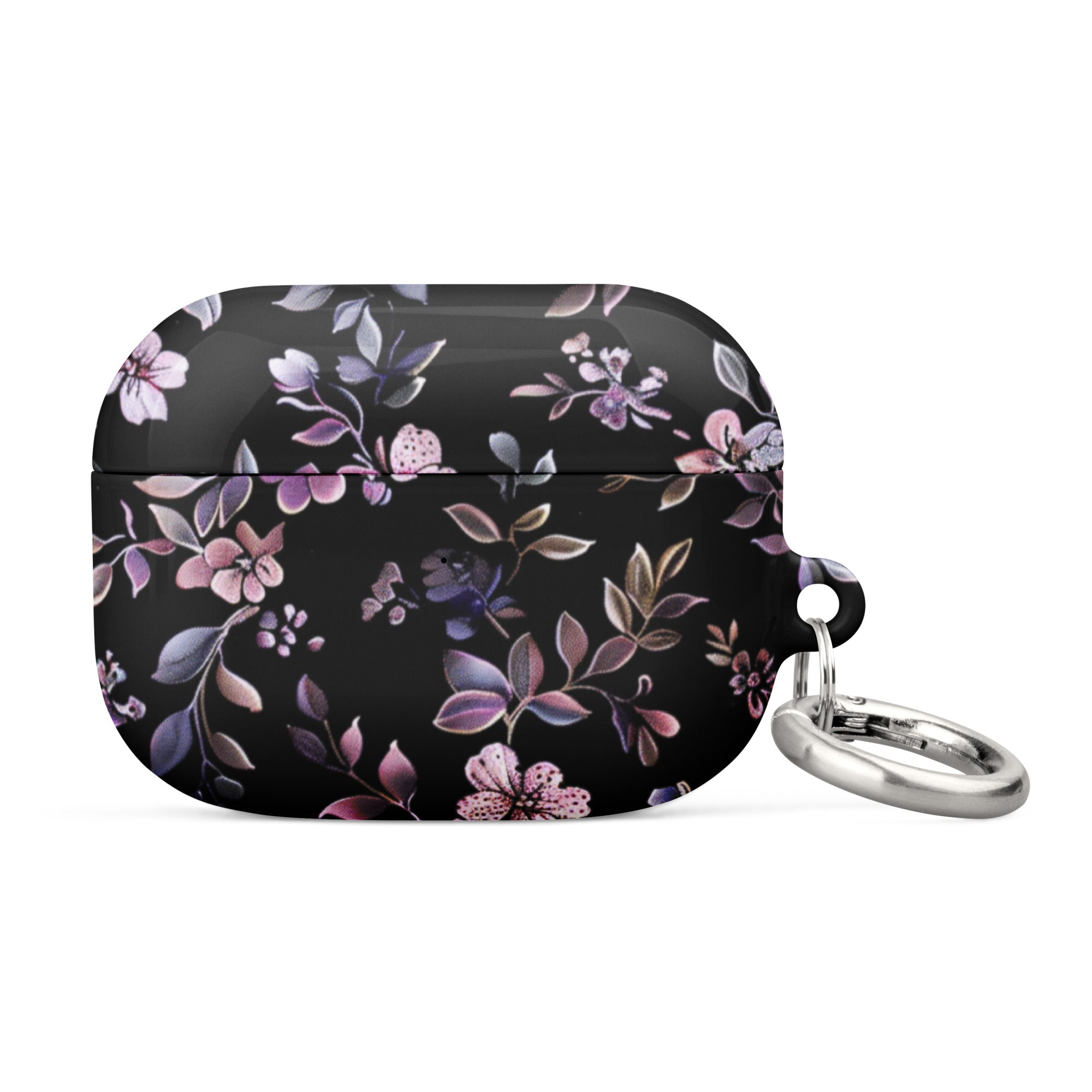 Black Floral Case for AirPods-5