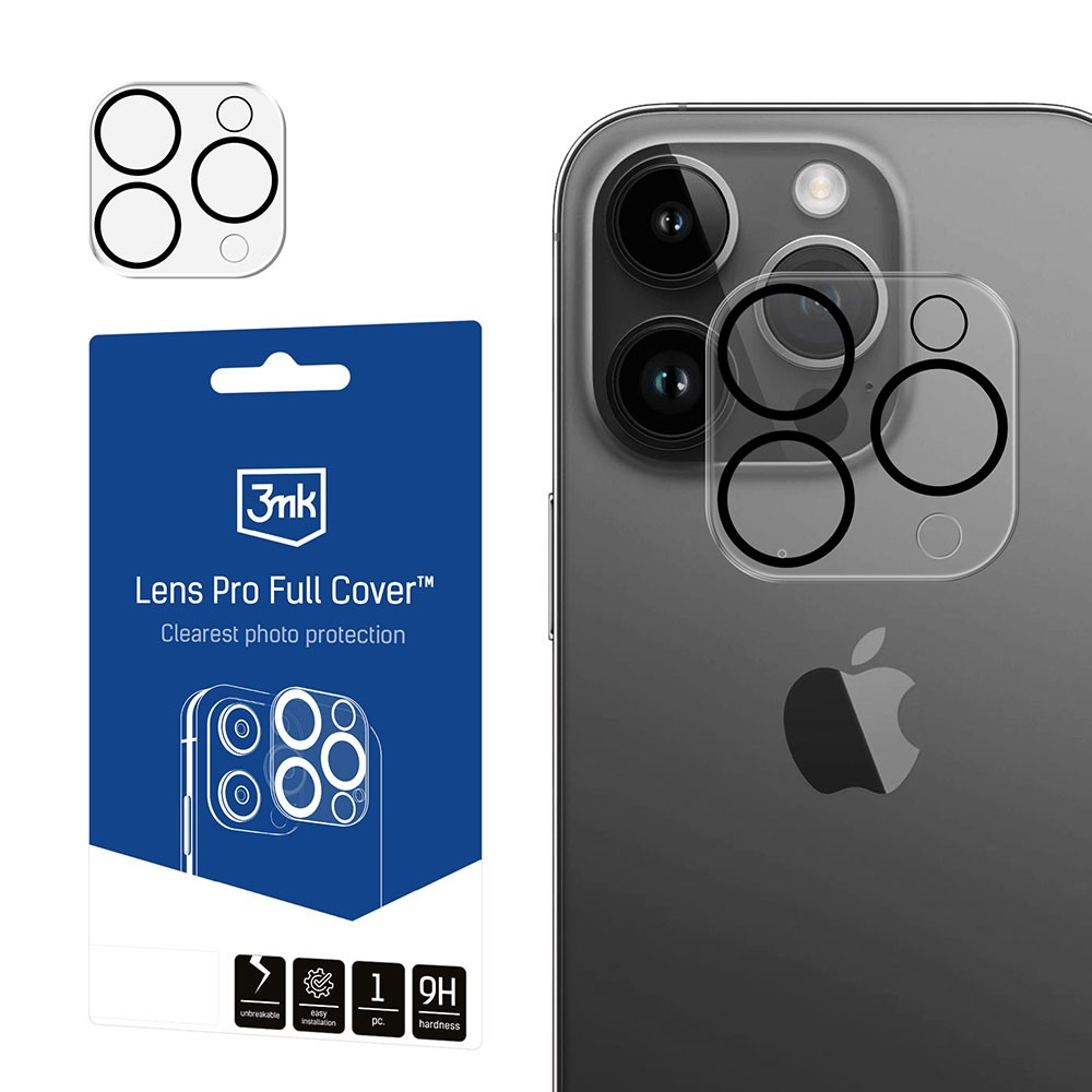 3mk Lens Pro Full Cover Apple iPhone 11 Pro Max kamera védő üveg (5903108527798)