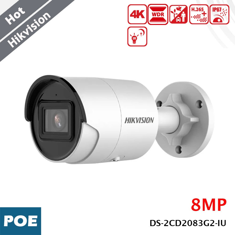 Hikvision 8MP 4K IP Camera AcuSense Bullet Survillance Security Camera Focuse
