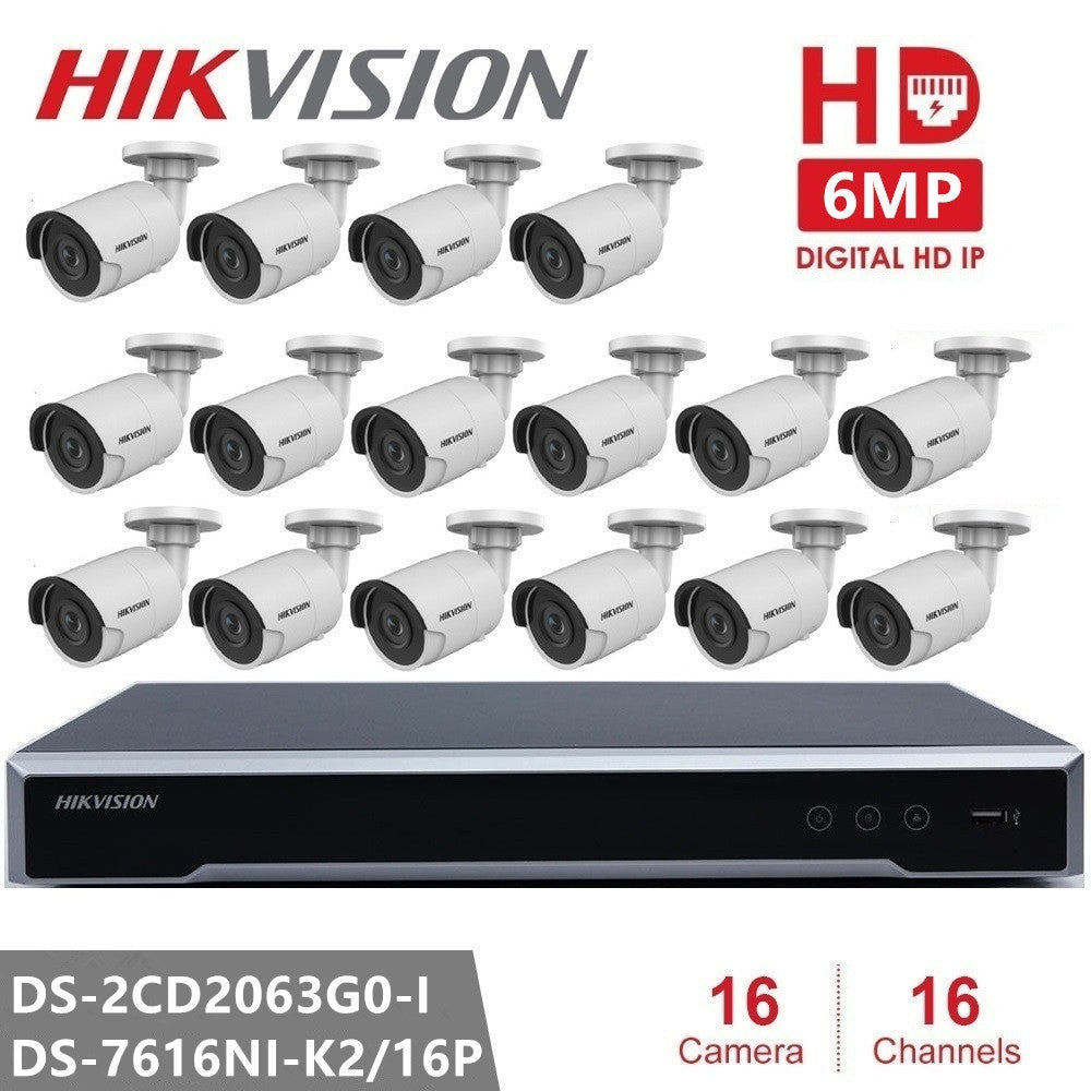 Hikvision CCTV Camera Kits Video Surveillance 6MP IP Camera Surveillance System