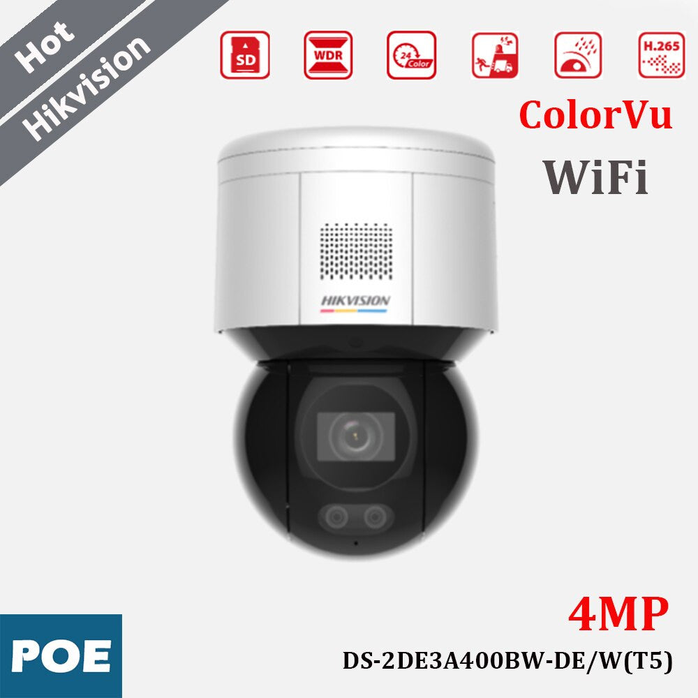 Hikvision 3-inch 4MP ColorVu PT Network Camera WiFi Mini Camera Face Capture