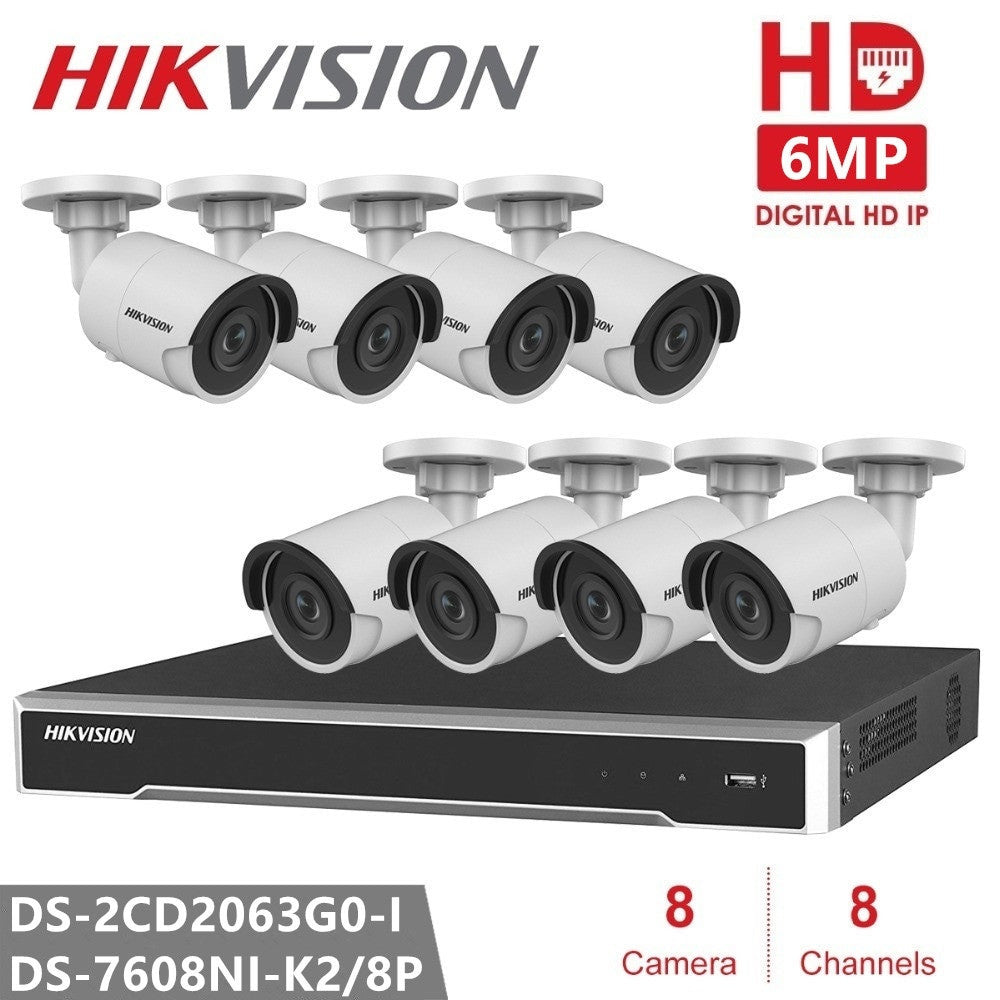 Hikvision Security Camera Kits 6MP IP Camera DS-2CD2063G0-I System